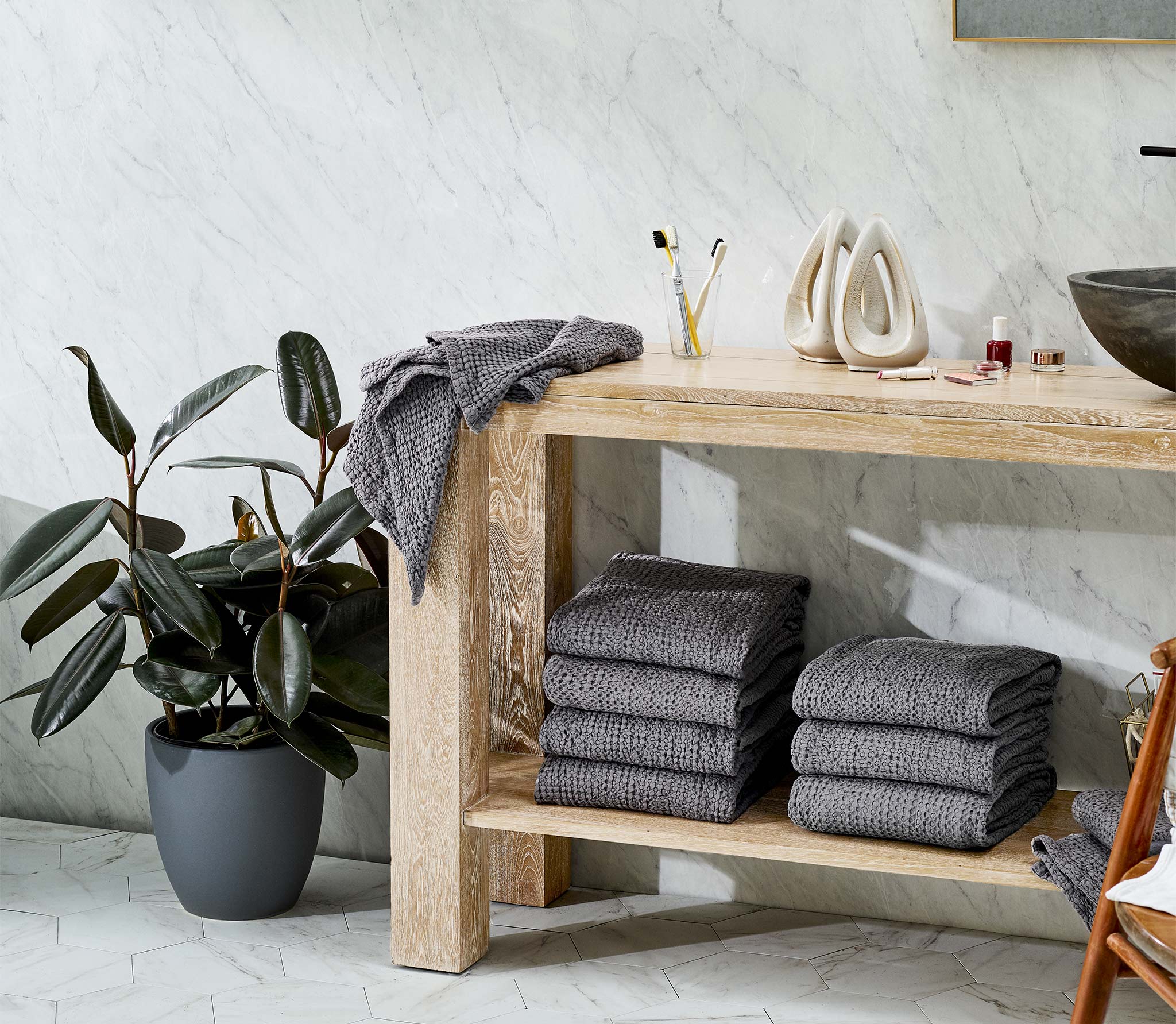 Honeycomb Bath Towel